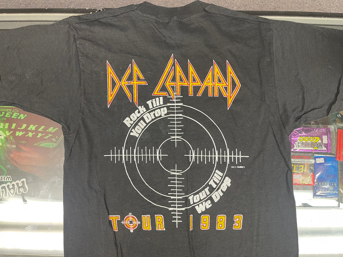 Def Leppard Pyromania “Rock Till You Drop” 1983 Tour Shirt