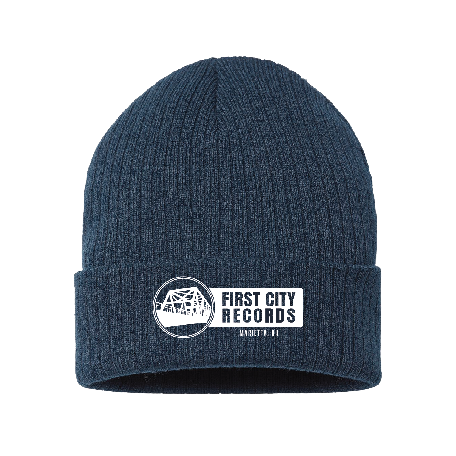 First City Records Embroidered Winter Knit Caps (2 Options)