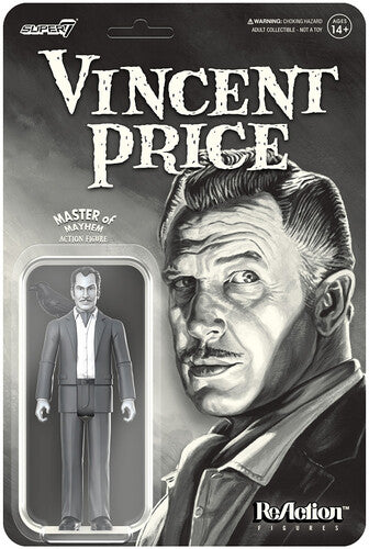 Super7 - Vincent Price ReAction Figure (Grayscale)