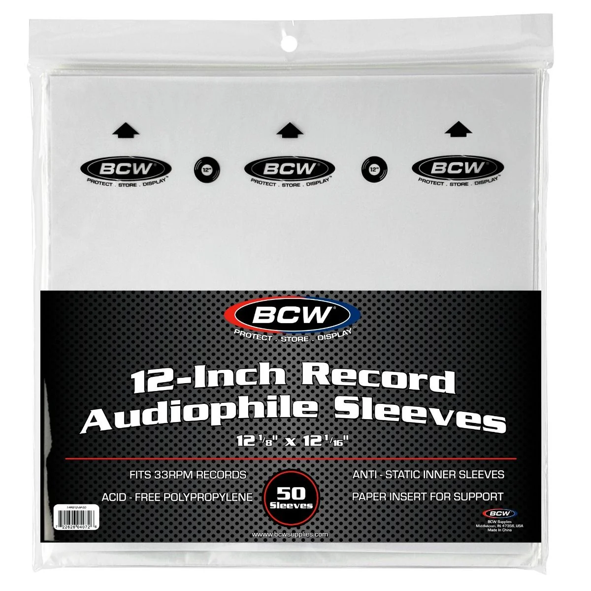 BCW Audiophile Inner Sleeves (50 Pack)