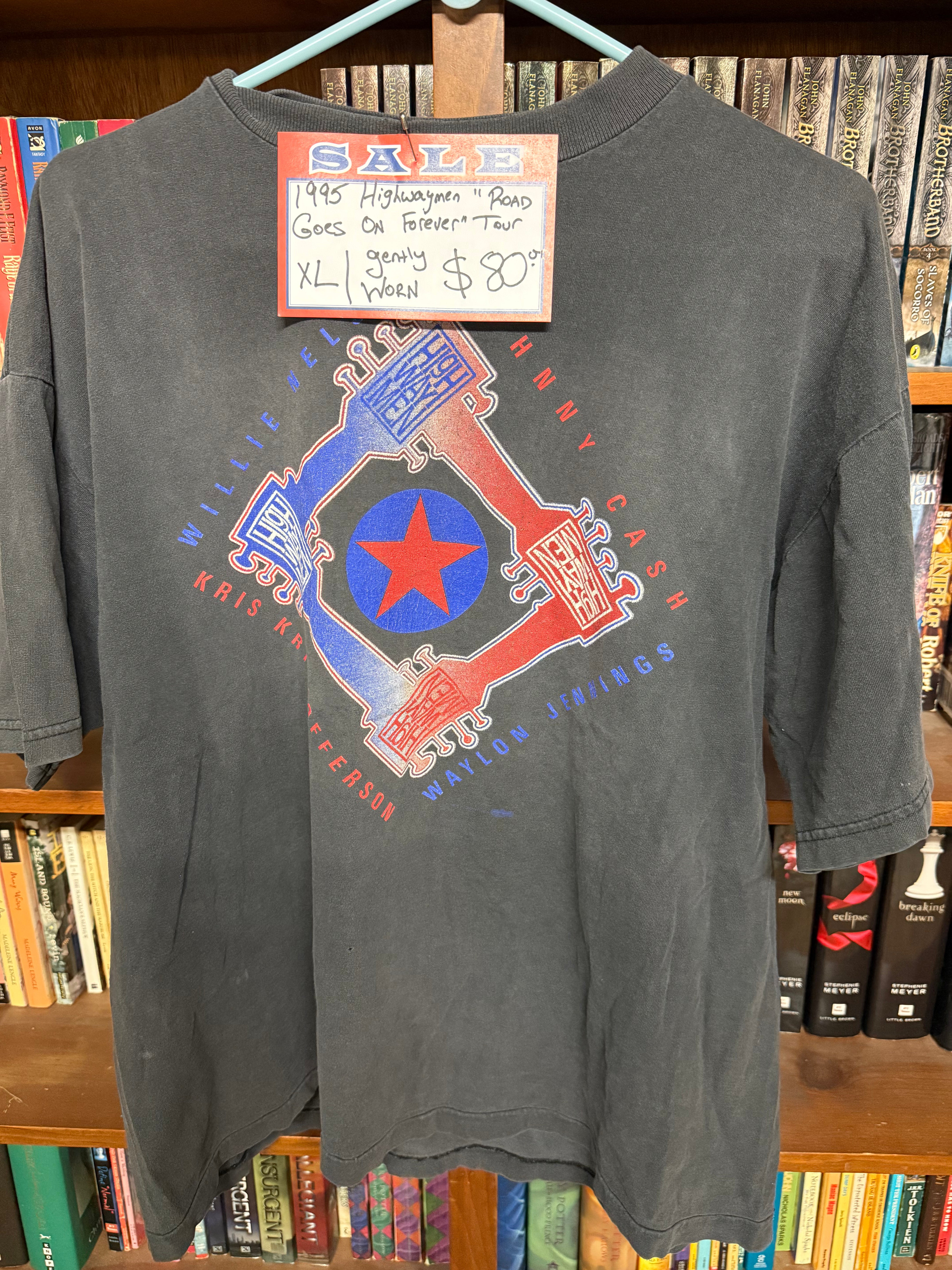 1995 Highwaymen "The Road Goes On Forever" Tour Shirt