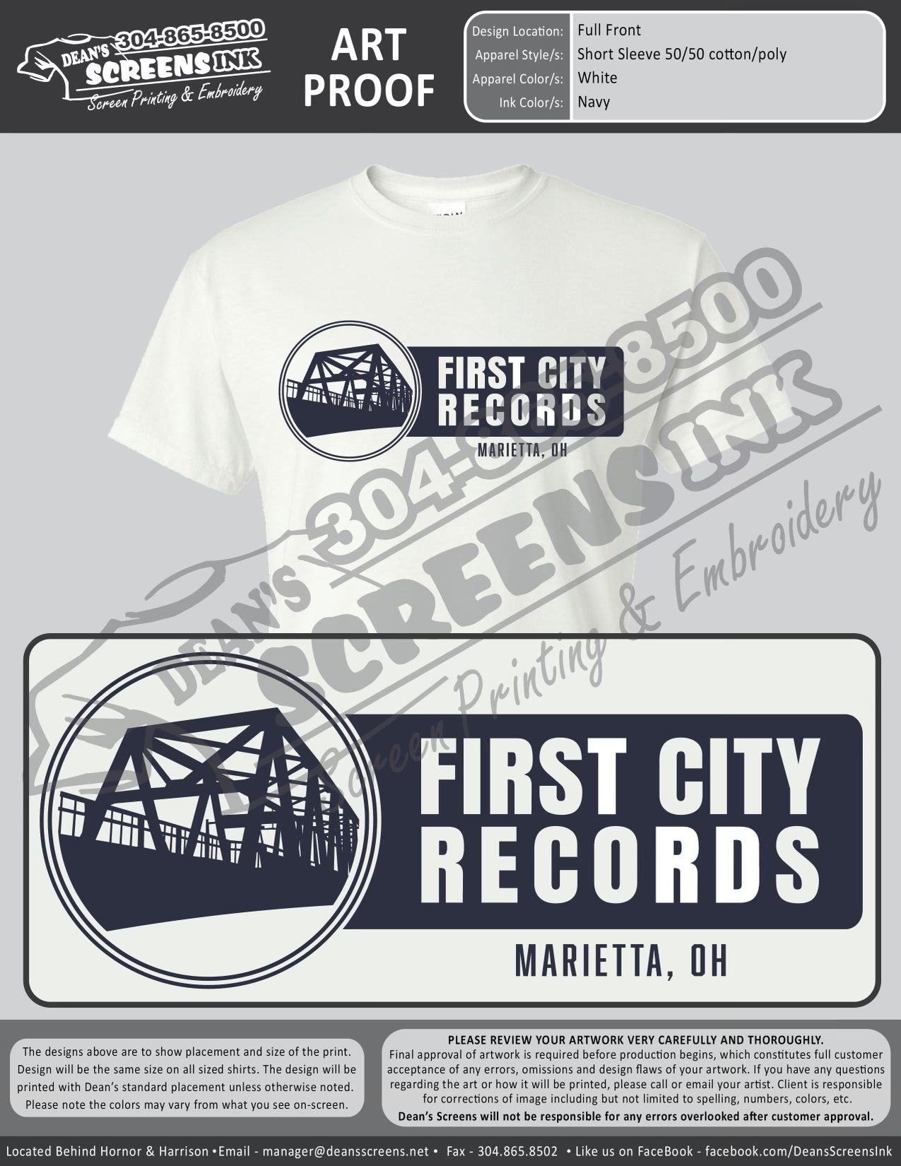 First City Records Store Shirt