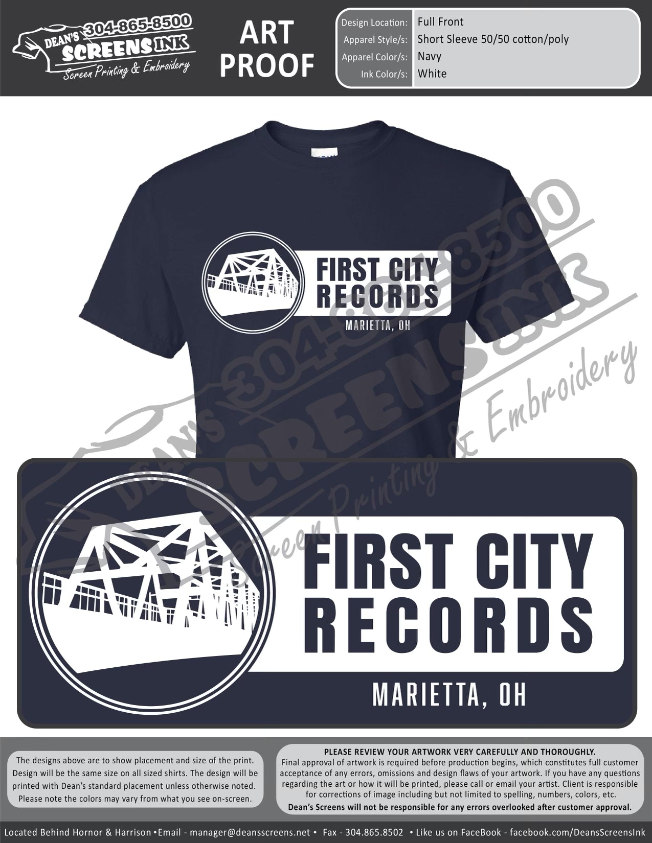 First City Records Store Shirt