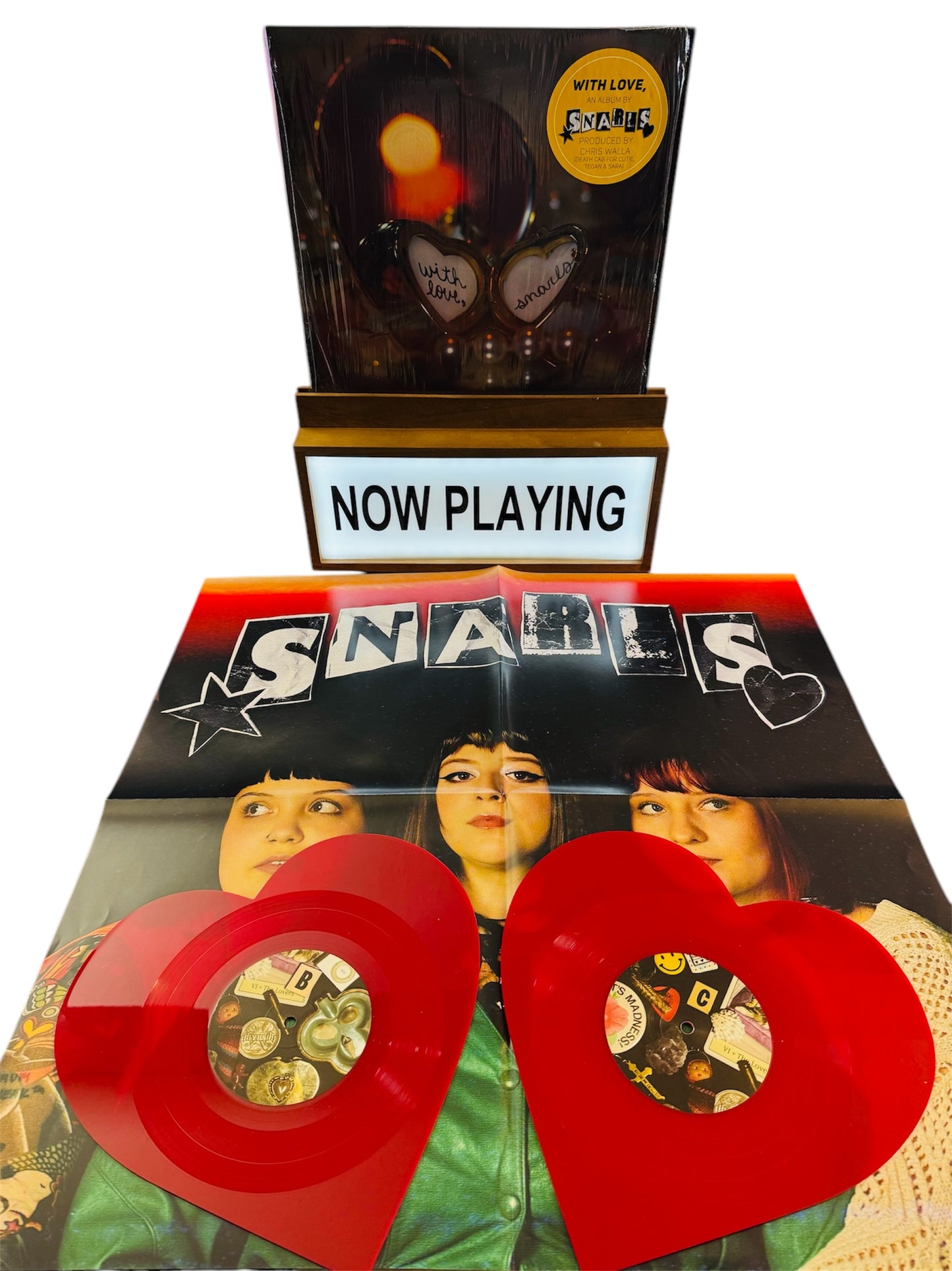 Snarls - With Love - 2xLP Heart Shaped Disks)