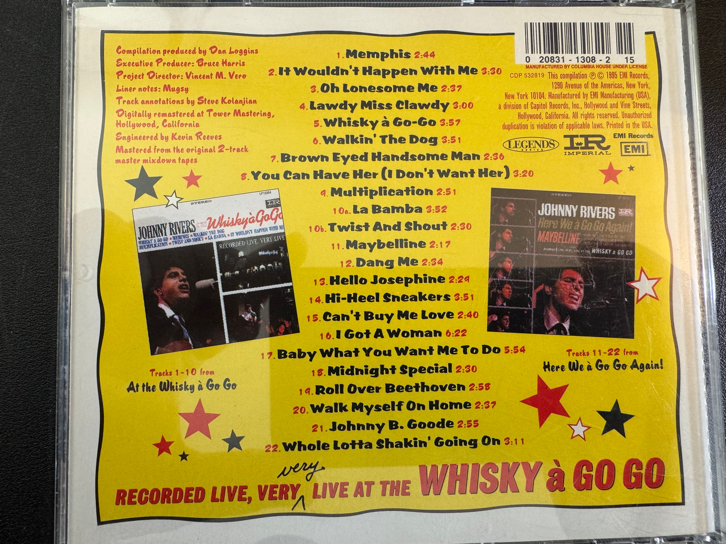 Johnny Rivers - Totally Live at the Whiskey a Go Go (Used-CD)