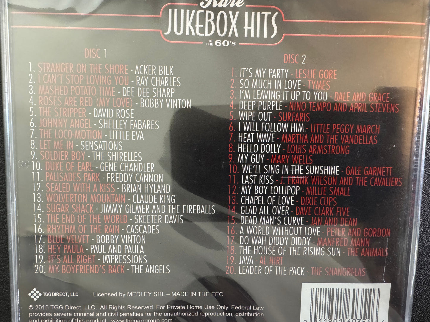 Rare Jukebox Hits of the 60’s (SEALED - CD)