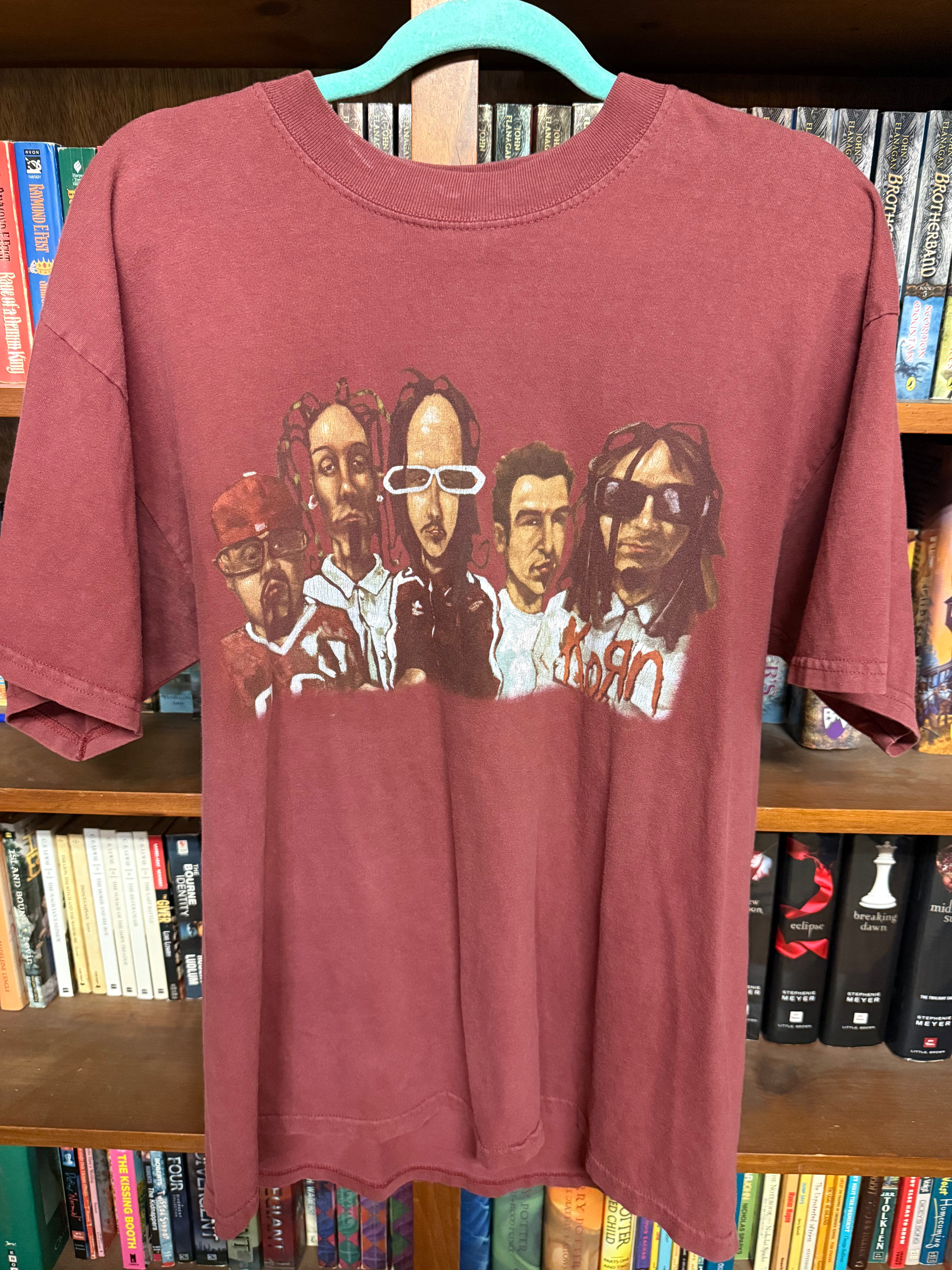 Korn 90's Maroon 100% Cotton Shirt (Large)
