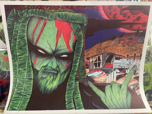 Rob Zombie Original Artwork by Local Artist Paul Thompson (22x28)