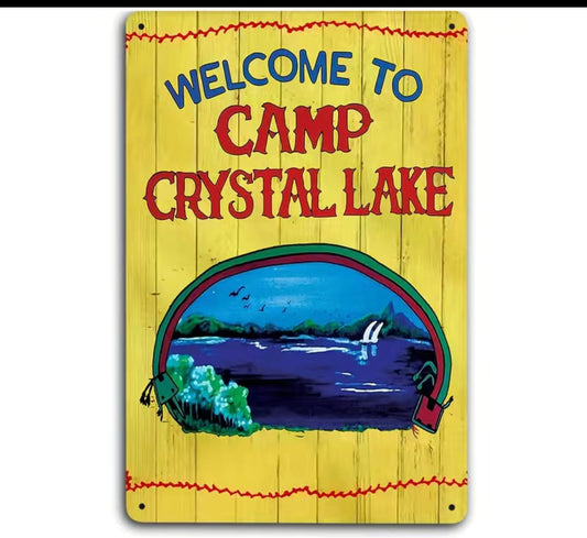 Crystal Lake Sign 8x12”