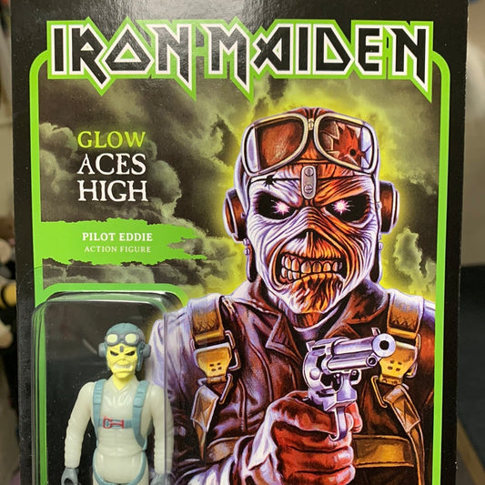 Super7 - Iron Maiden Glow Pilot Eddie ReAction Figure