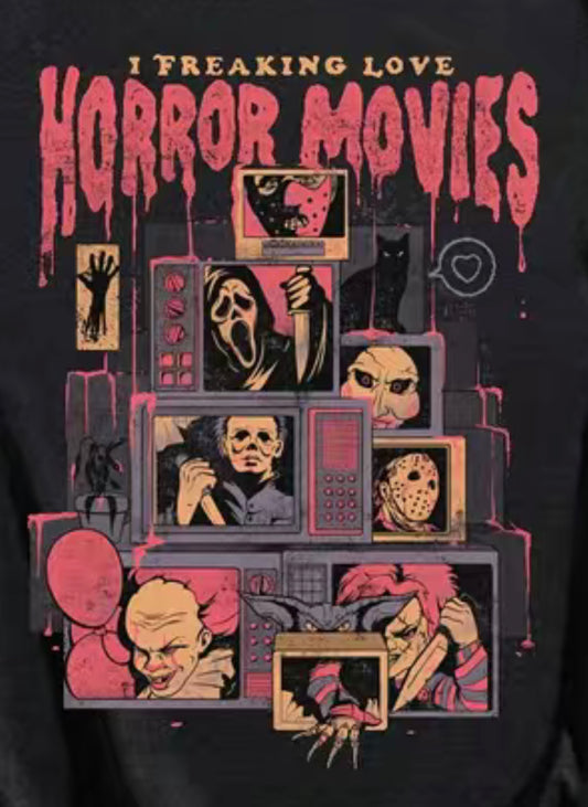 I Freaking Love Horror Movies T-Shirt