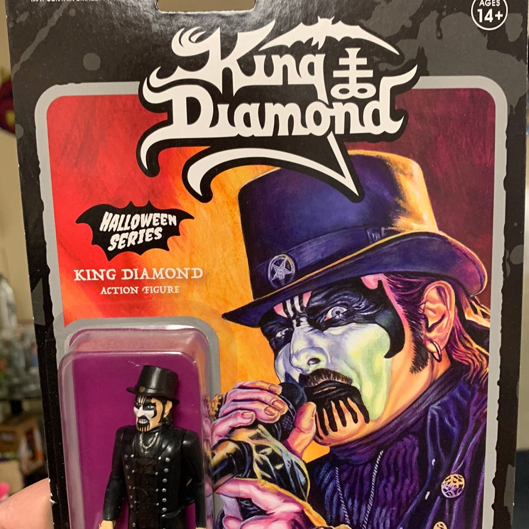 Super7 King Diamond Reaction Figure - King Diamond Suit Halloween Edition