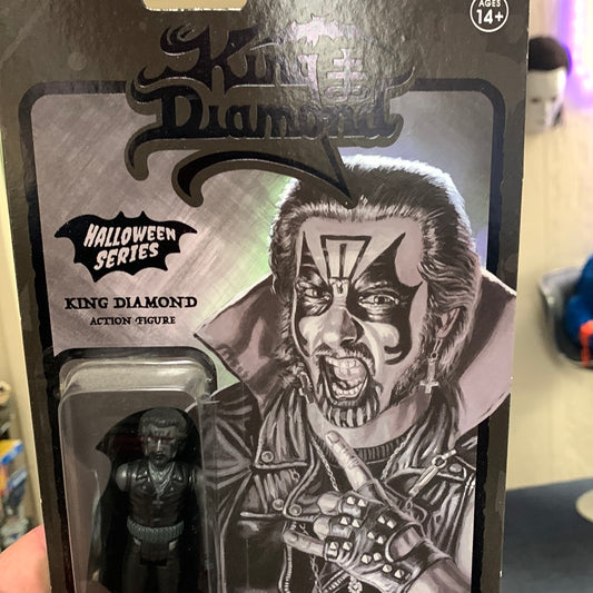 Super7 King Diamond Reaction Figure - King Diamond Halloween Dark Edition