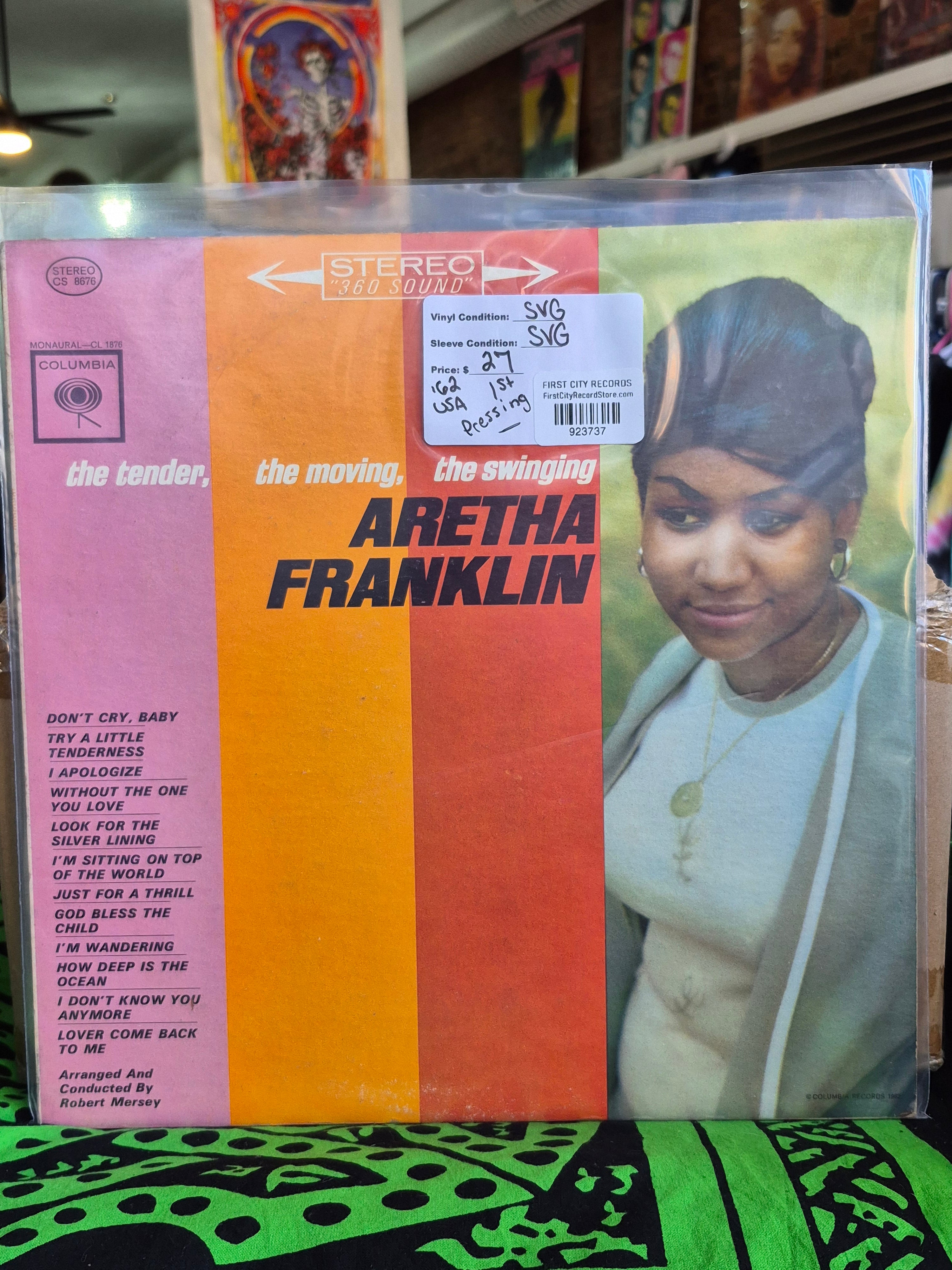 Aretha Franklin - The Tender, The Moving, The Swinging (1962, 1st Pressing, USED)