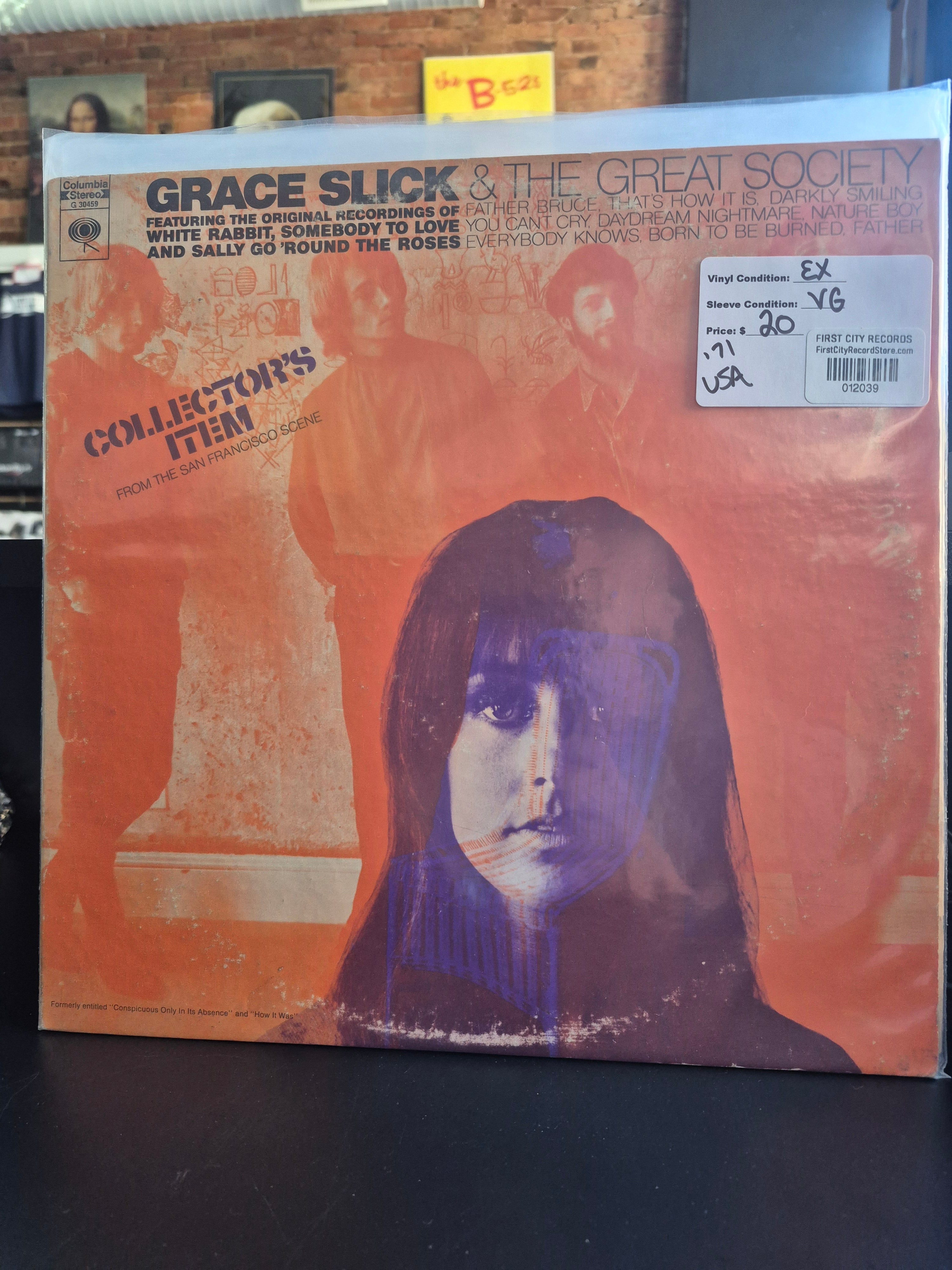 Grace Slick & The Great Society - Self Titled (1971, USED)