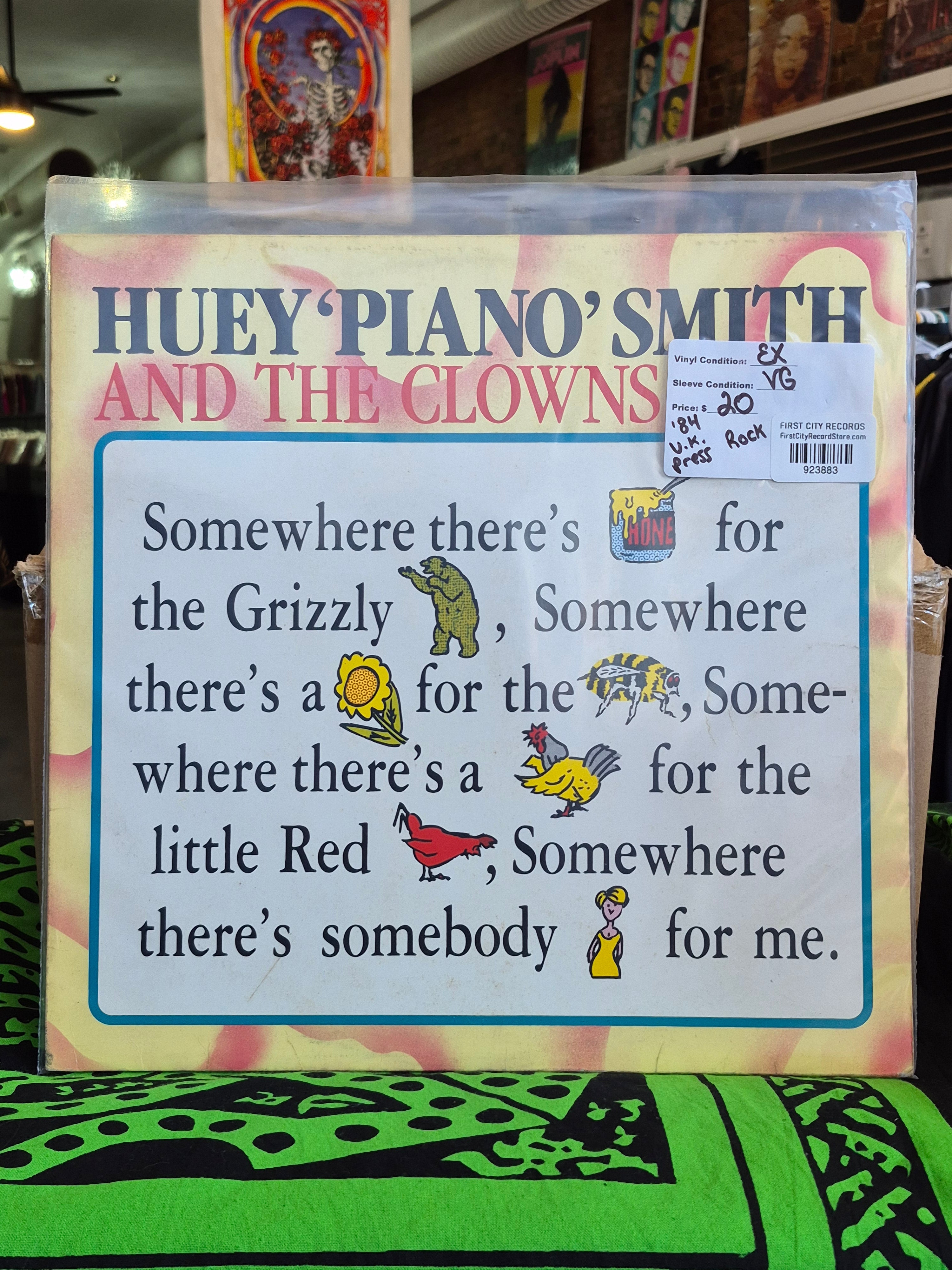 Huey "Piano" Smith and the Clowns - Somewhere There's Honey... (1984 U.K. Pressing, USED)