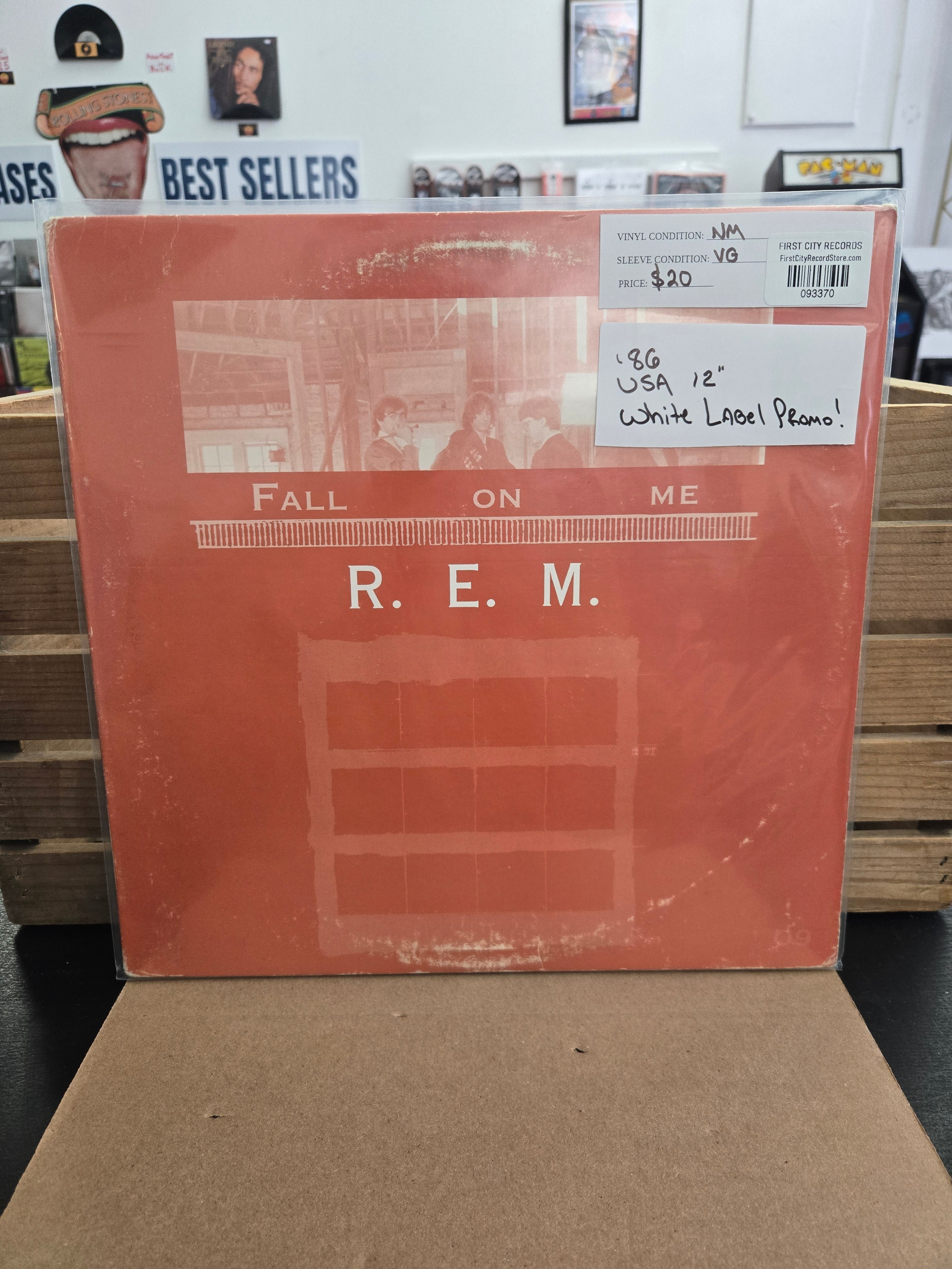 R.E.M - Fall On Me (1986, White Label Promo)