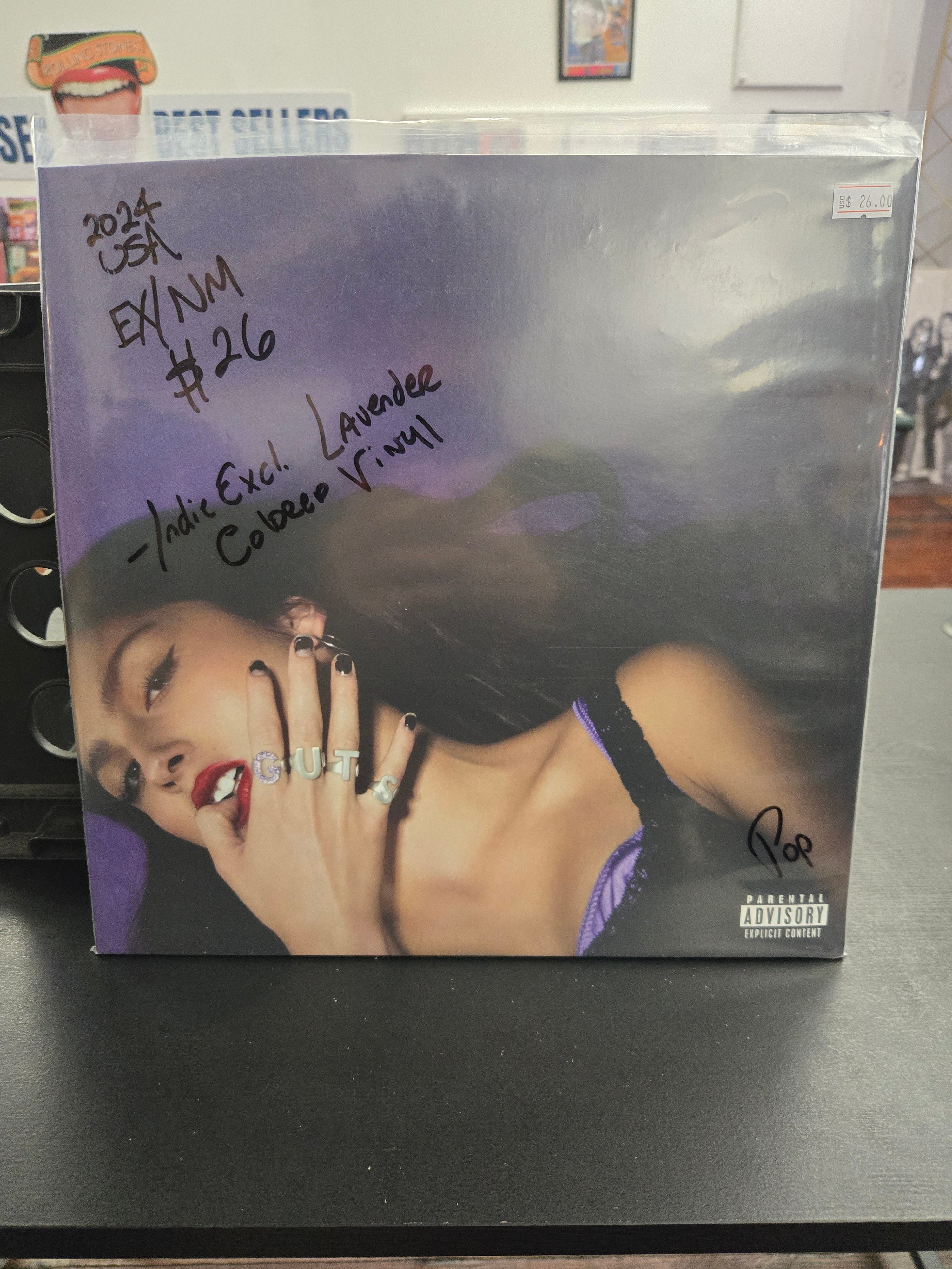 Olivia Rodrigo - Guts (2024, Indie Exclusive, Lavender Vinyl)