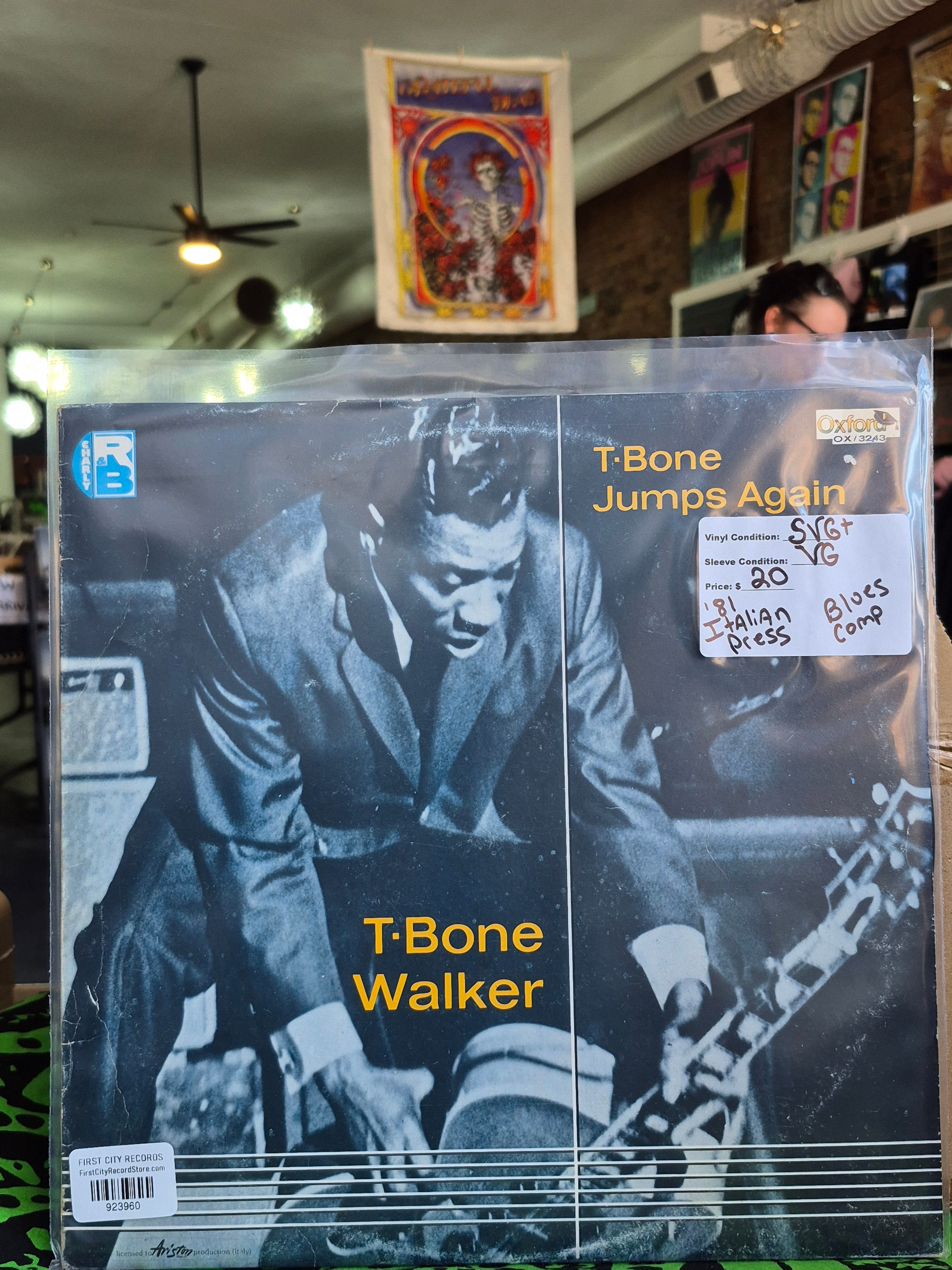 T Bone Walker - T Bone Jumps Again (1981, Italian Pressing, USED)