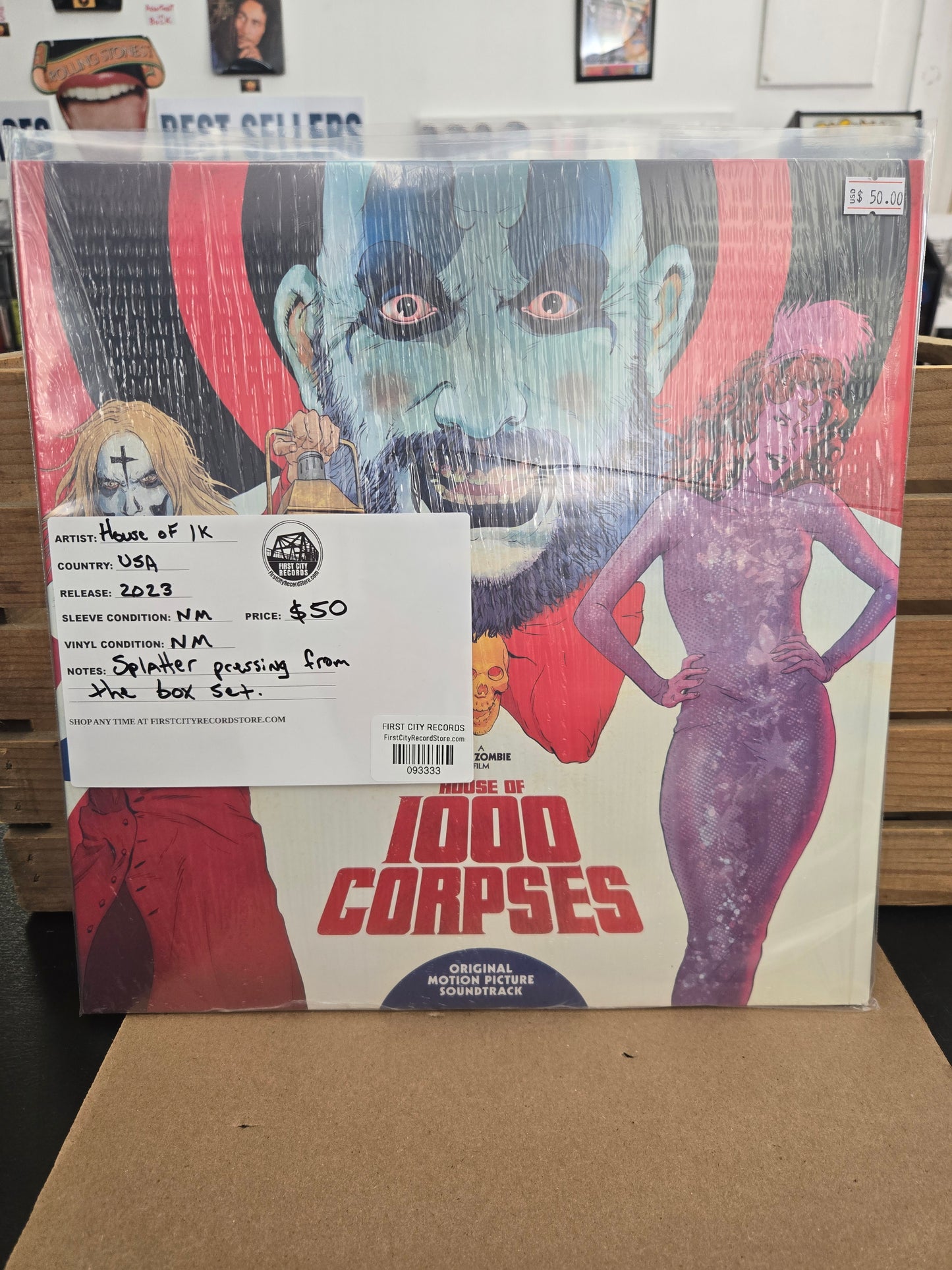 House Of 1000 Corpses Soundtrack (2023, Splatter Pressing)