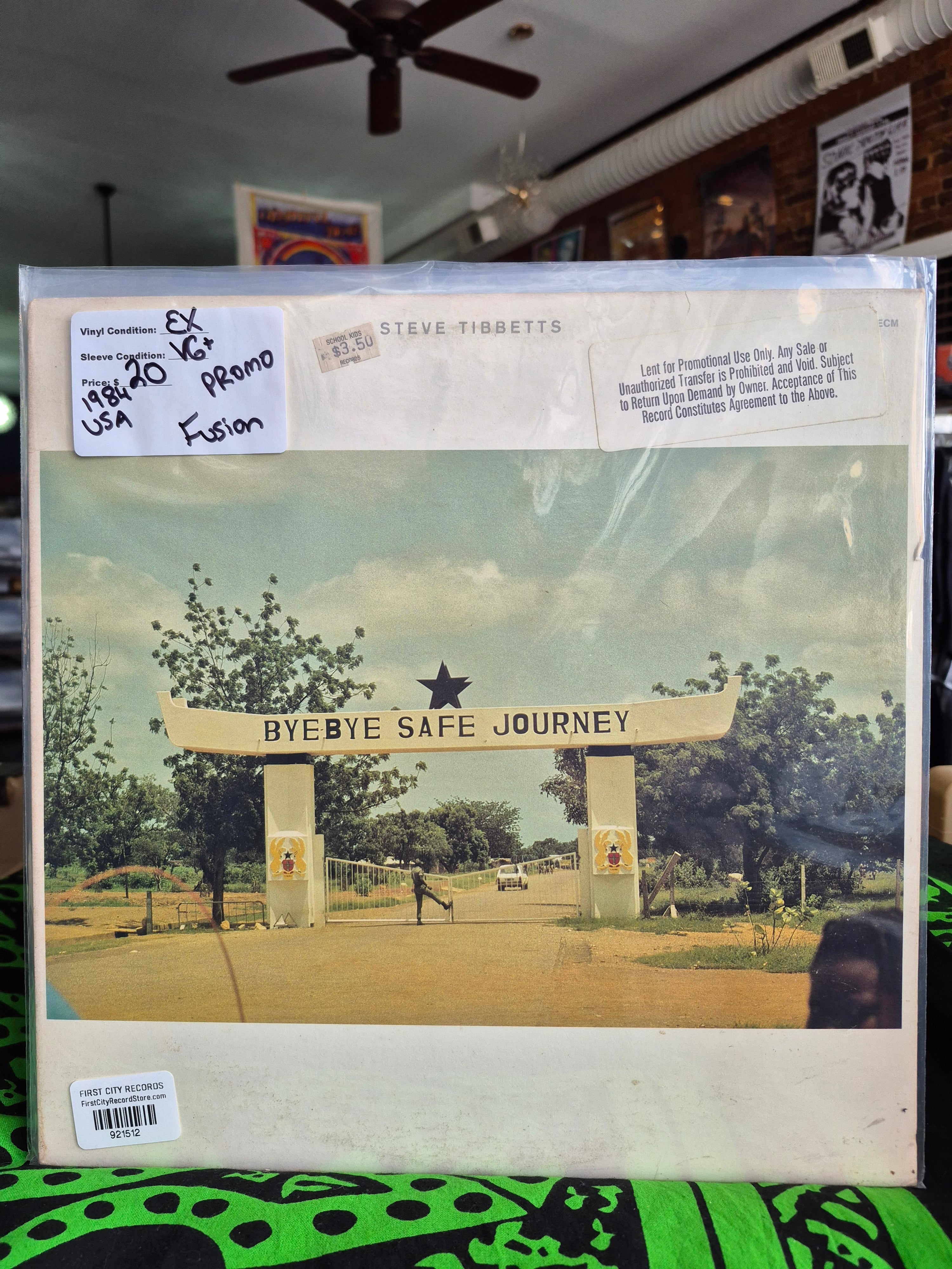 Steve Tibbetts - Bye Bye Safe Journey (1984, Promo, USED)