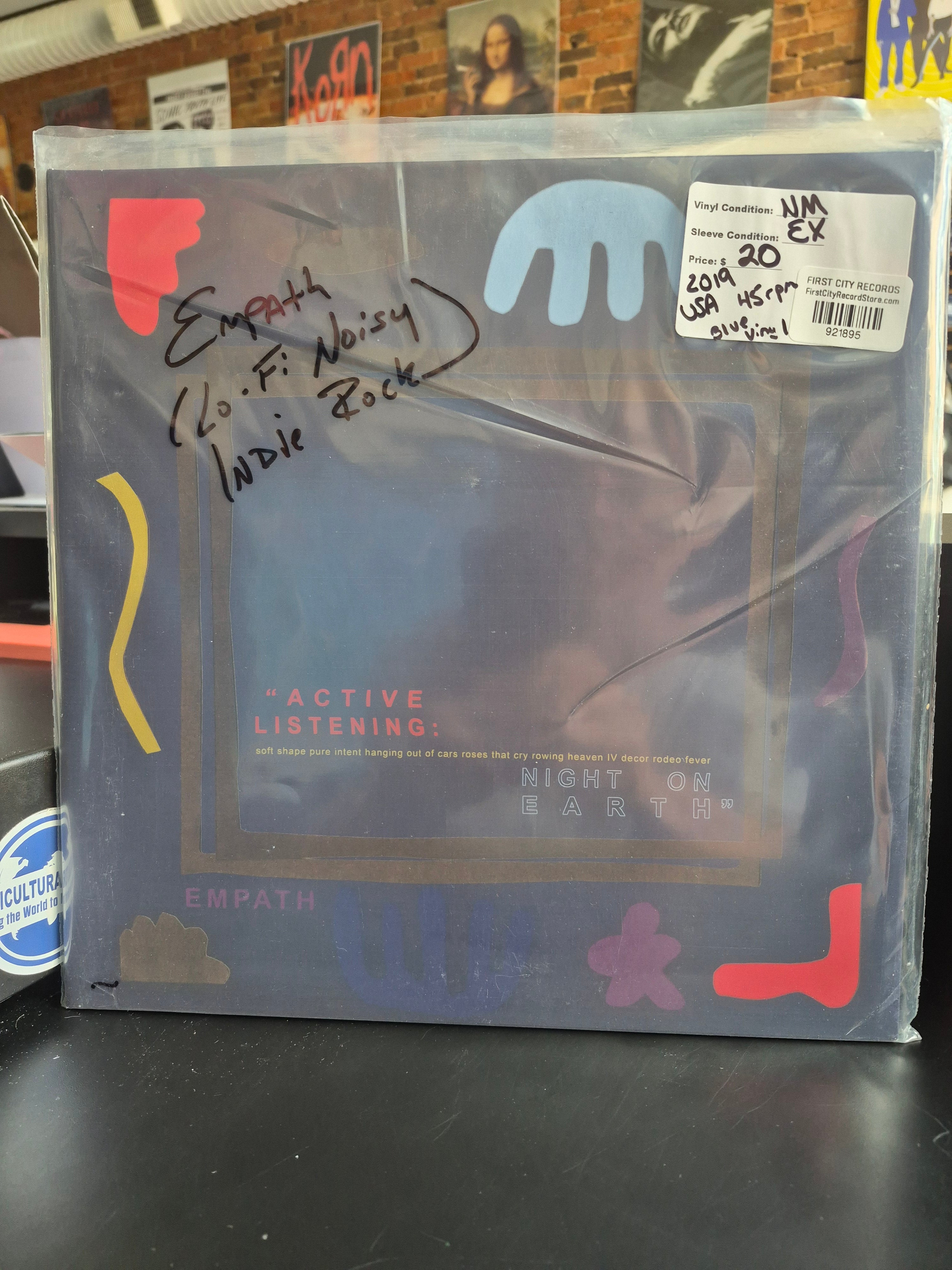 Empath - Active Listening / Night on Earth (2019, Blue Vinyl, USED)