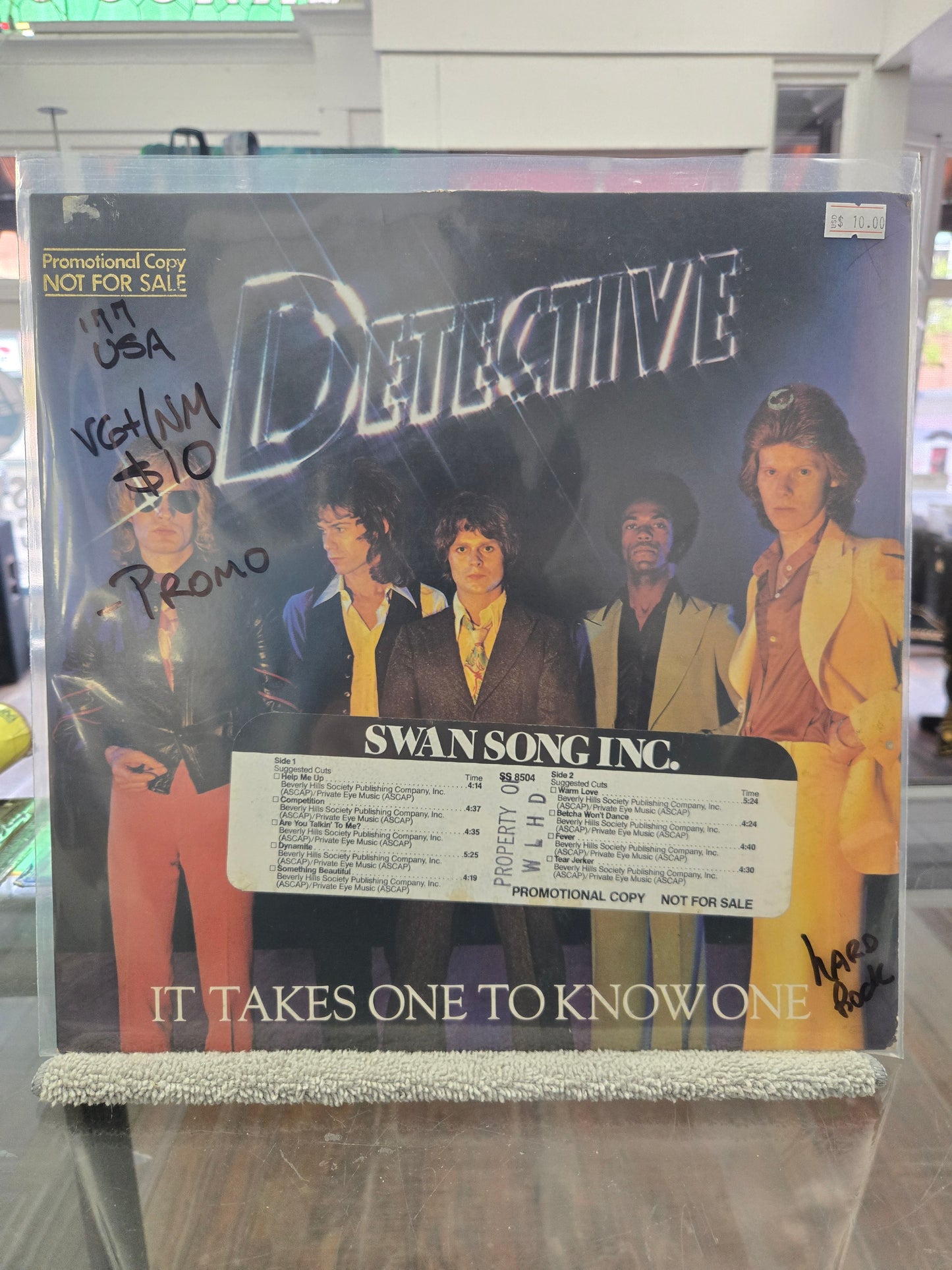 Detective - It Takes One To Know One (1977, Radio timing strip, Promo)