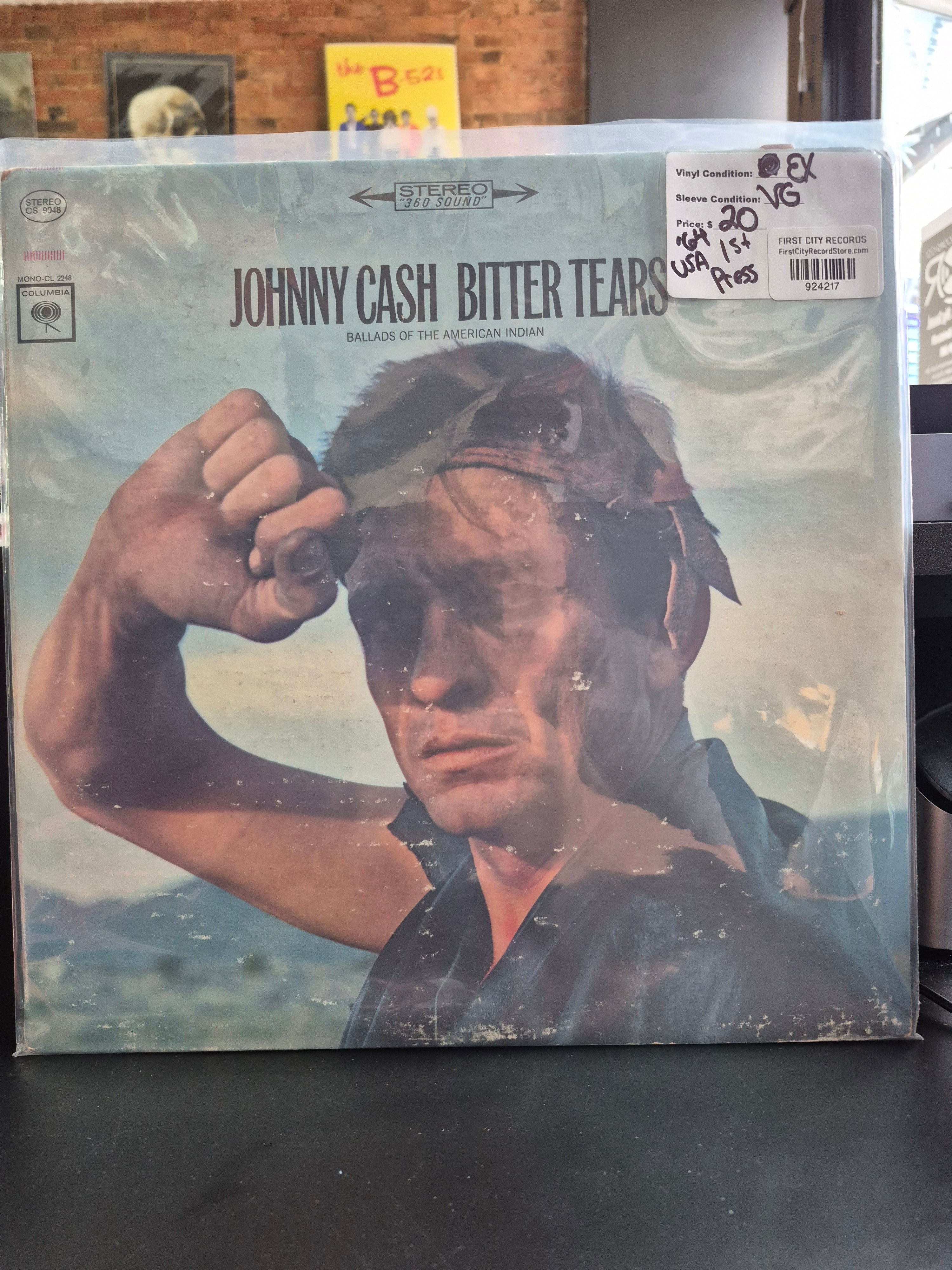 Johnny Cash - Bitter Tears (1964, 1st Pressing, USED)