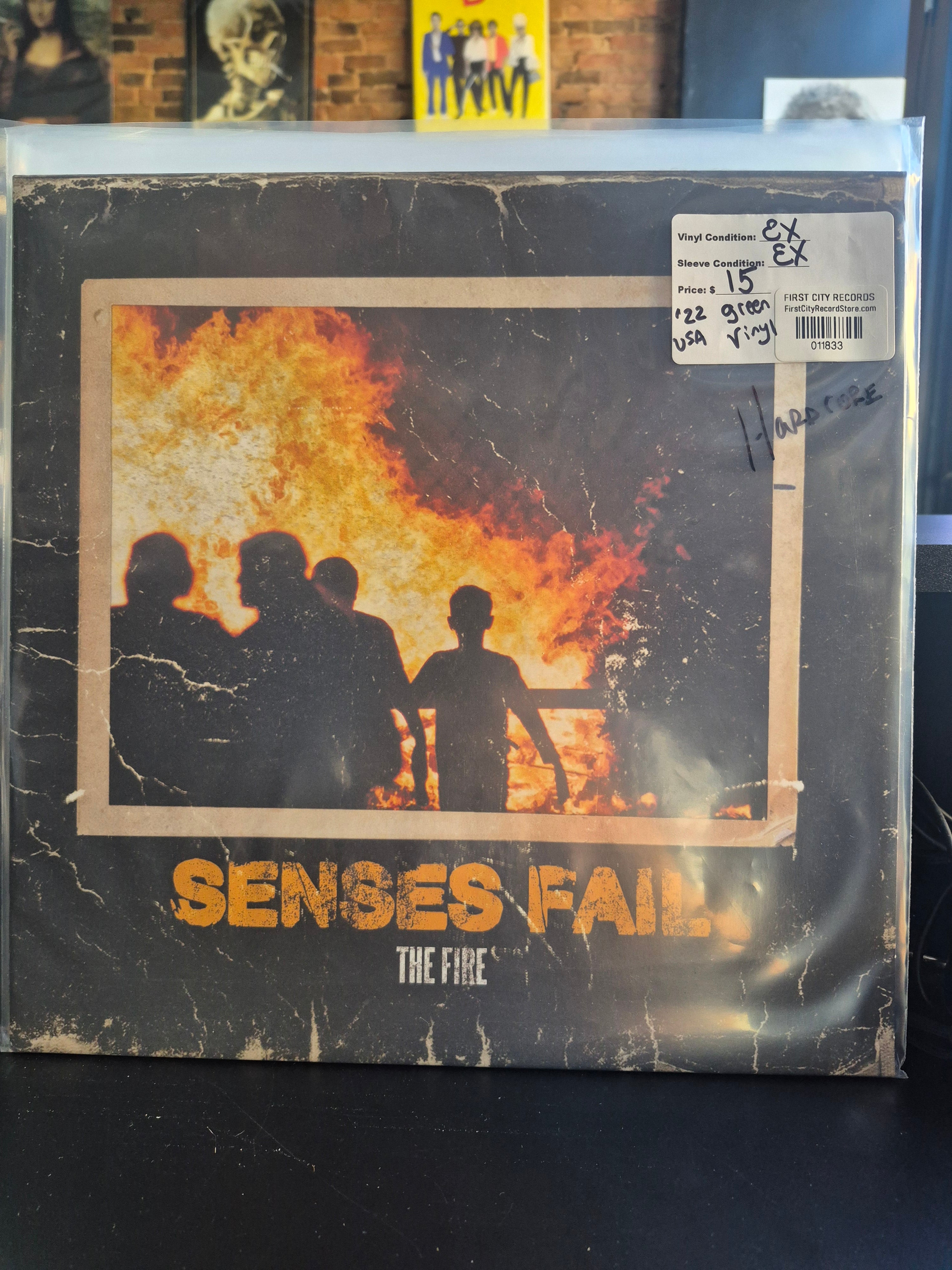 Senses Fail - The Fire (2022, Green Vinyl, USED)
