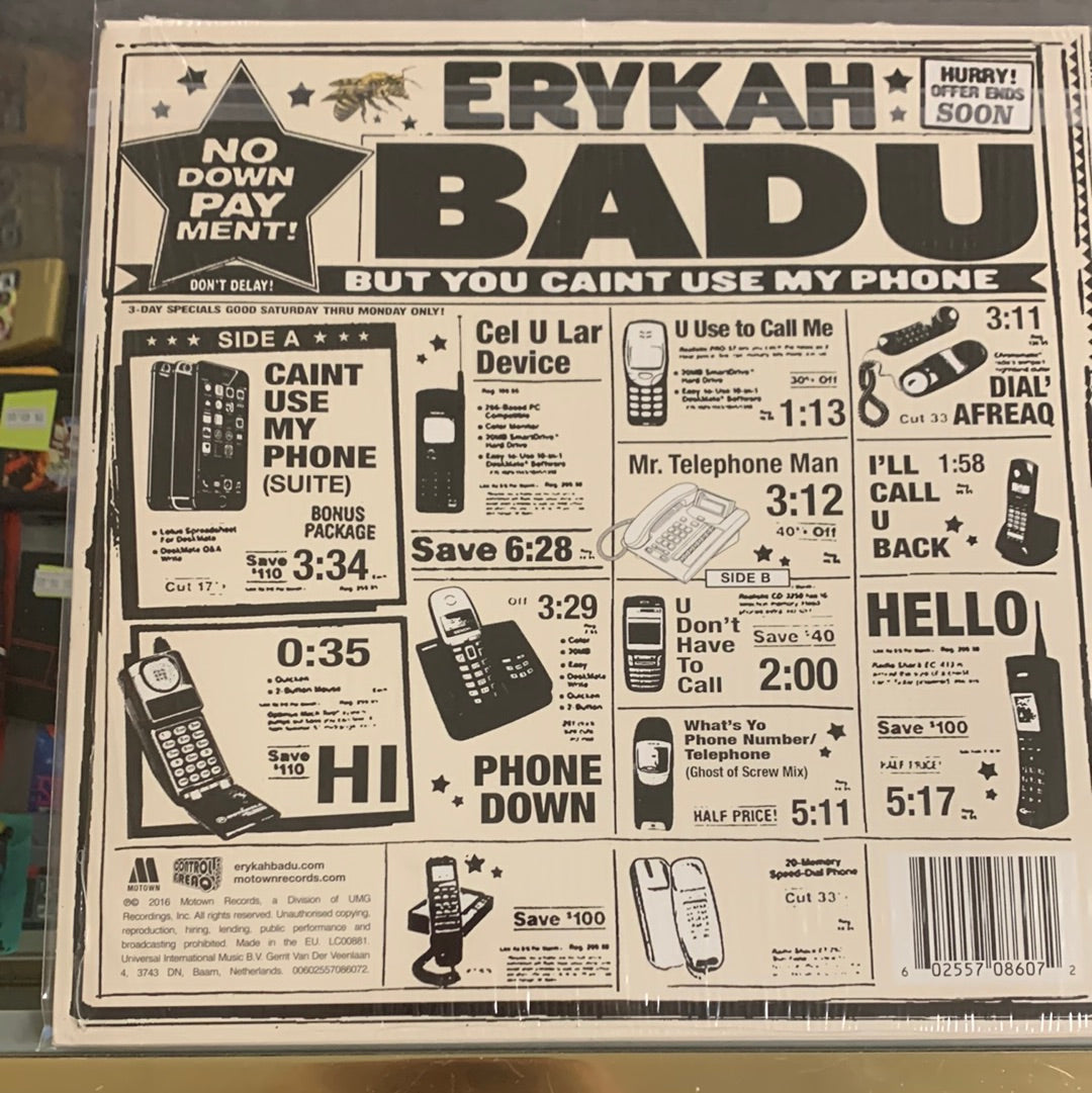 Erykah Badu - But You Caint Use My Phone (Clear Vinyl)