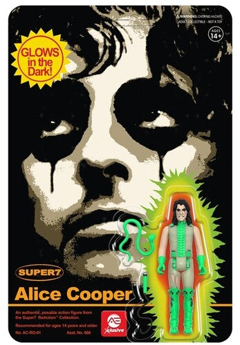 Super7 - Alice Cooper ReAction Figure - Glow-in-the-Dark (AE Xclusive)