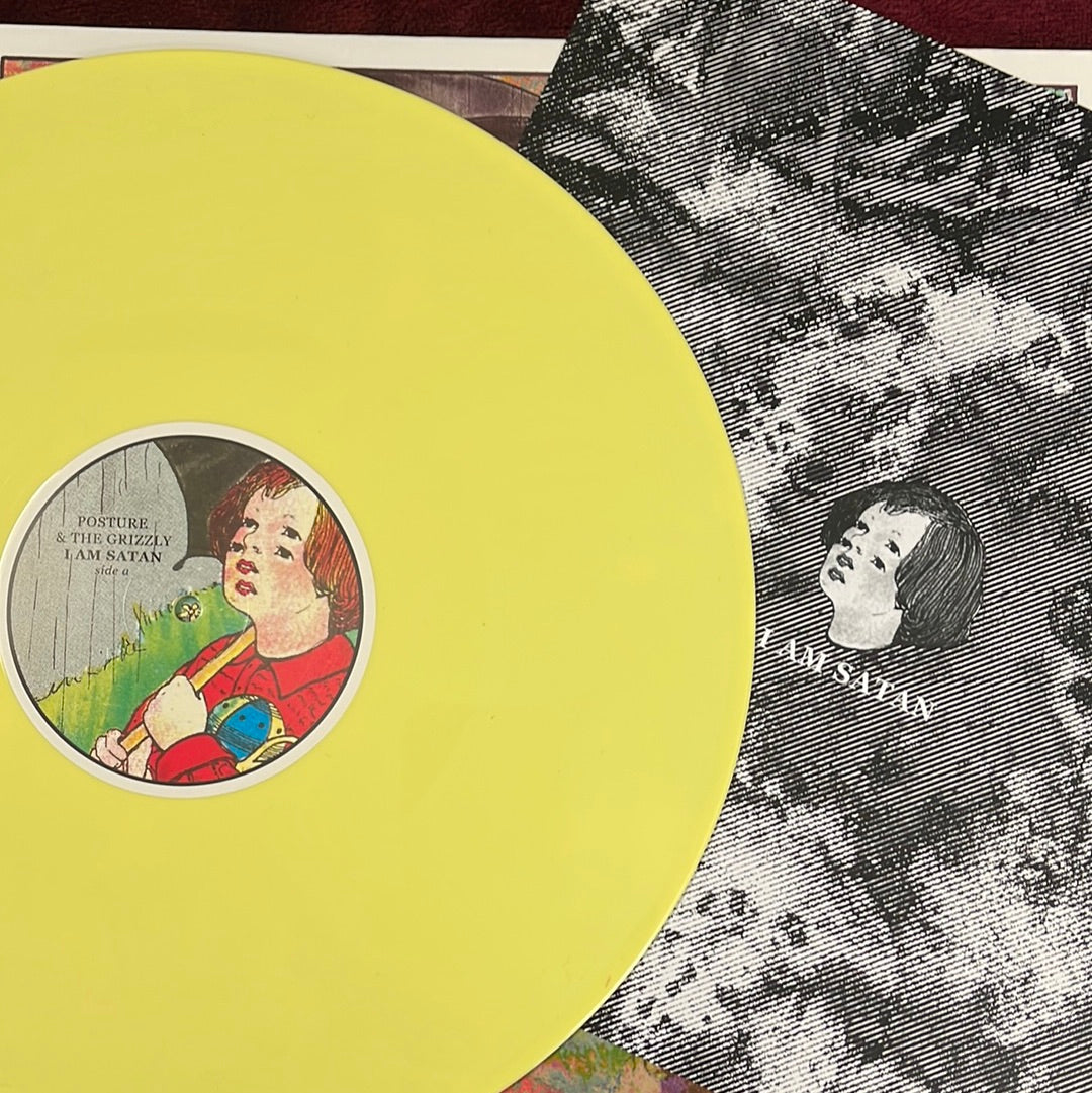 Posture & The Grizzly - I Am Satan (Easter Yellow Vinyl Limited to 300)