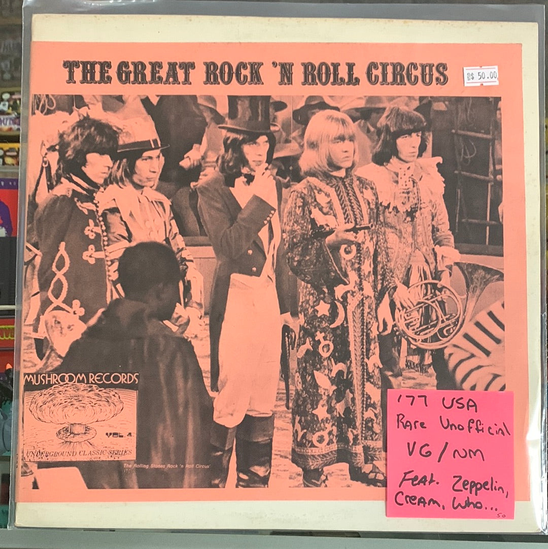 The Great Rock ‘N Roll Circus Vol. 4 1977 USA rare unofficial VG/NM feat. Zeppelin, Cream, Who…